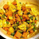 Cauliflower Sweet Potato Salad (Curry Roasted) A Healthy Recipe